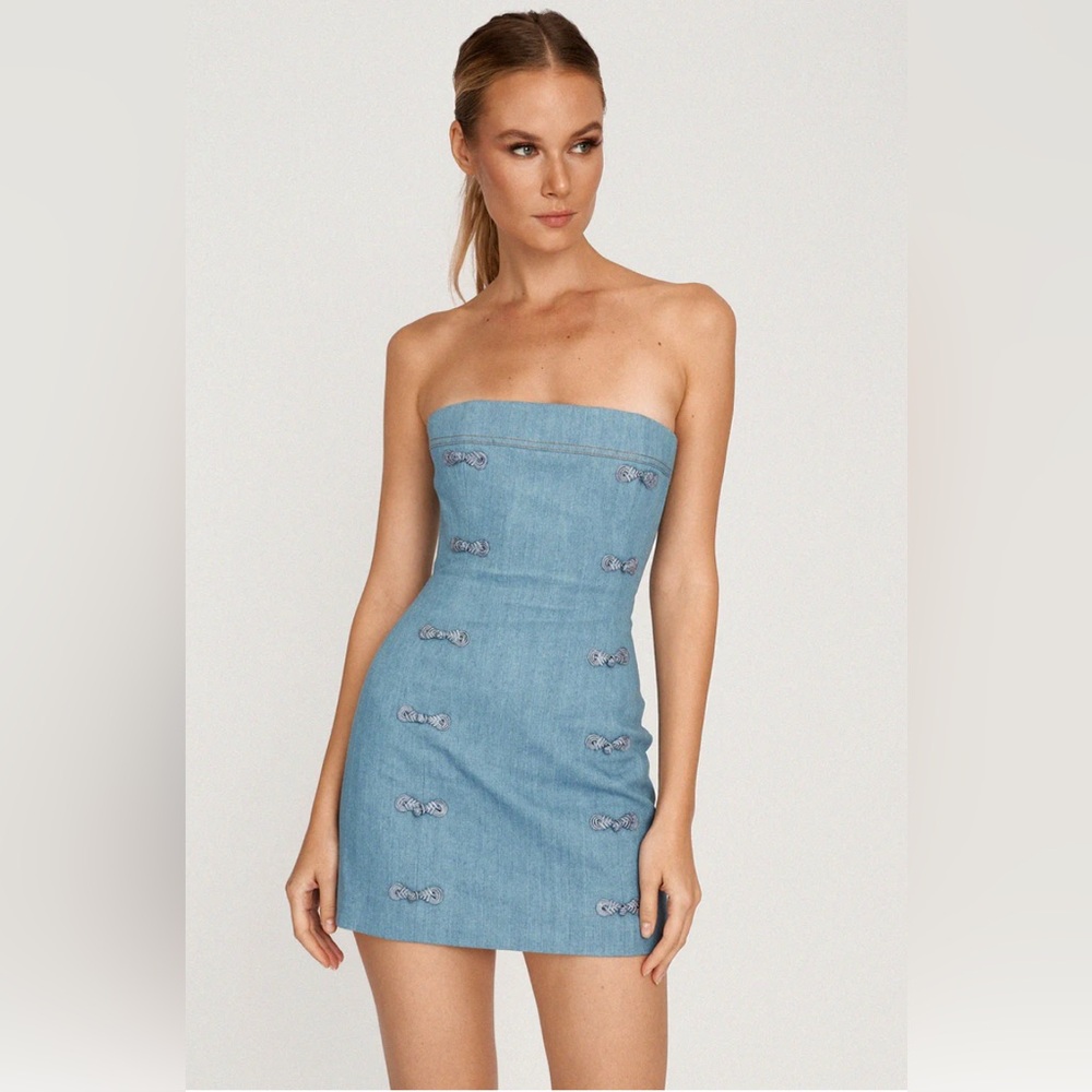 NWT Sau Lee Denim Mini Dress
